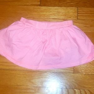 OshKosh B’gosh striped skort white and coral 2T